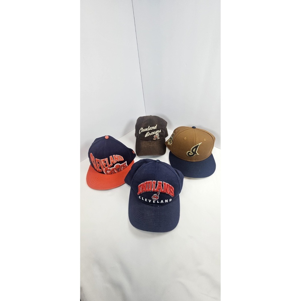 Cleveland Sports‎ Hat Lot Cavaliers Browns Indians New Era MLB NBA Caps 4